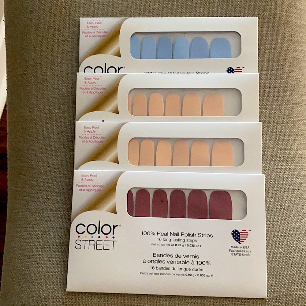 Color Street Nail Polish Strips - 4 sets